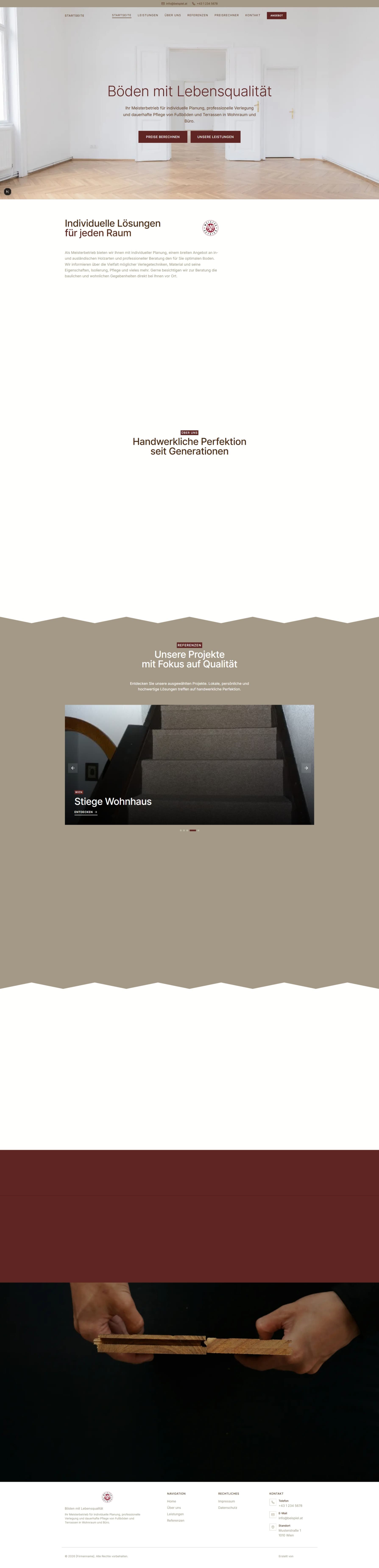 Bodenleger Webdesign