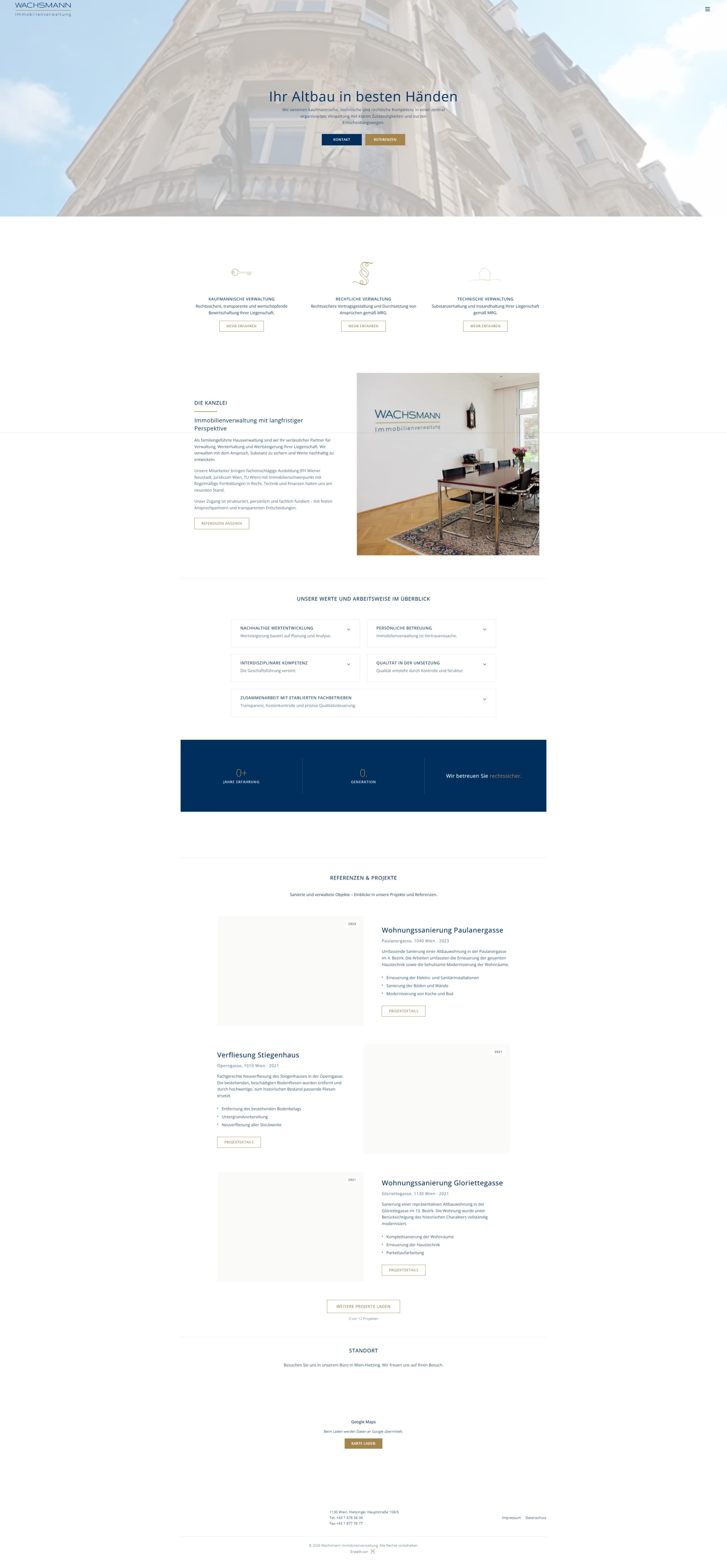 Immobilienverwaltung Webdesign