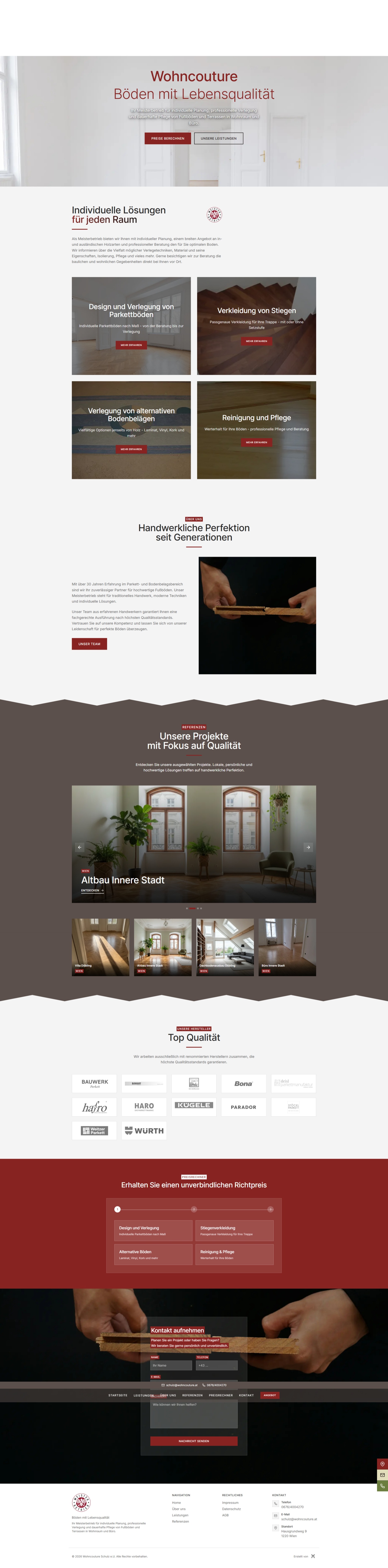 Bodenleger Webdesign